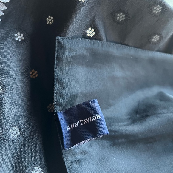 Ann Taylor Women's Silk Saree Shell/Tank Set Silver & Black Size 6 NWT - Picture 15 of 16